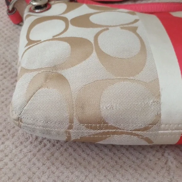 Coach Hampton Weekend Stripe Crossbody Bag - Picture 8 of 12